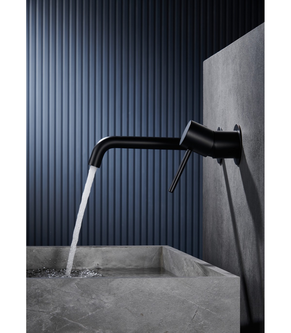 Grifo lavabo negro mate Imex — Azulejossola